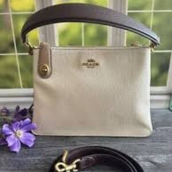 Coach Double Zip Shoulder Bag In Colorblock - C0698 Excellent Condition - Picture 1 of 10